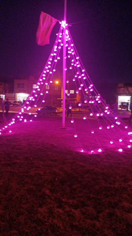 ریسه بلوطی تک رنگ