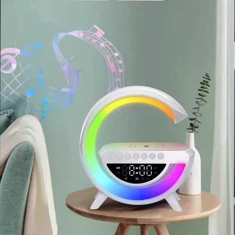 اسپیکر شارژ وایرلس رومیزی ساعت دار